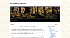 Desktop Screenshot of exaltednamebible.com